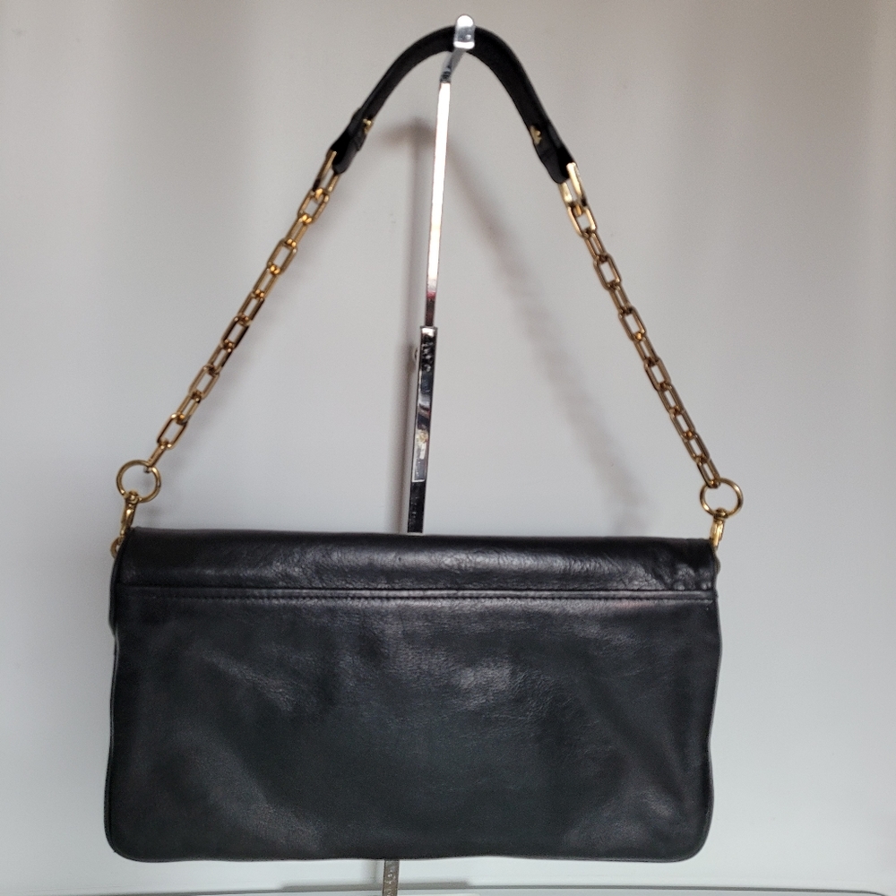 Tory Burch Reva Clutch or Shoulder fold over Bag w removable strap - Picture 6 of 10